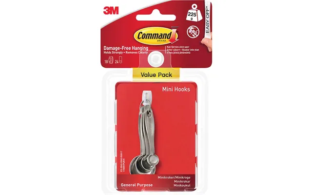 Command Adhesive Strip Mini Hooks