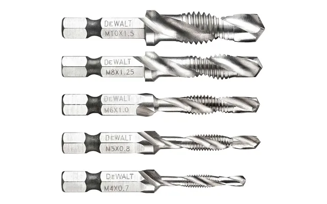 Dewalt Dt50060 5 Piece Impact Ready Drill And Tap Set