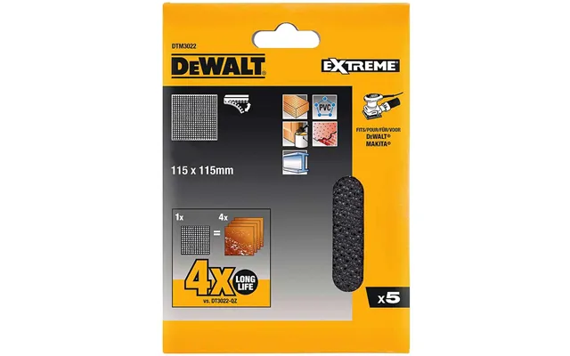 Dewalt Extreme 4x Life Mesh 115mm X 115mm Sanding Sheets