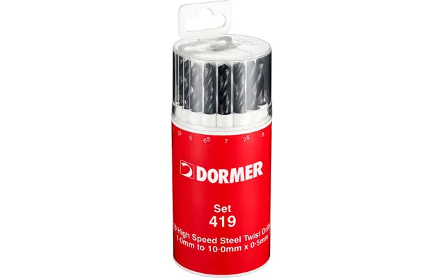 Dormer A191-419 19 Piece Hss Jobber Drill Bit Set