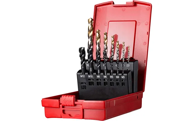 Dormer L113-204 14 Piece Hss E003 Spiral Flute Tap & A002 Drill Set