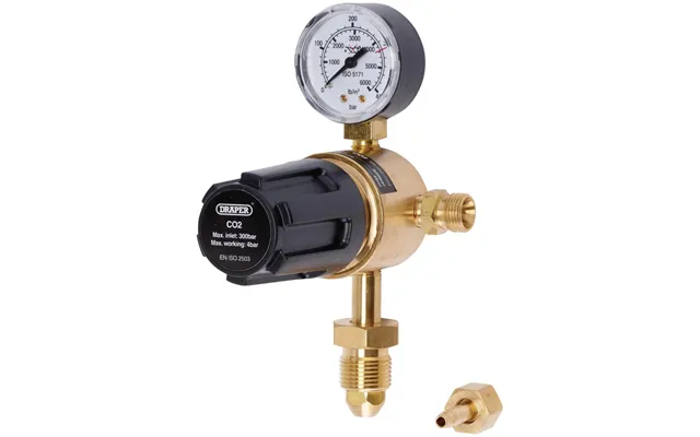Draper 300 Bar Industrial Single Gauge Gas Bottle Regulator