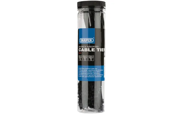 Draper Assorted Black Nylon Cable Ties