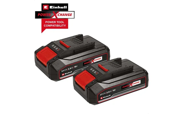 Einhell Genuine Pxc 18v Cordless Twin Pack Li-ion Batteries 2