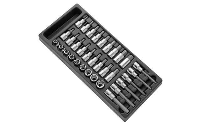 Expert By Facom 33 Piece 1 2 Drive Socket Bit Set In Module Tray
