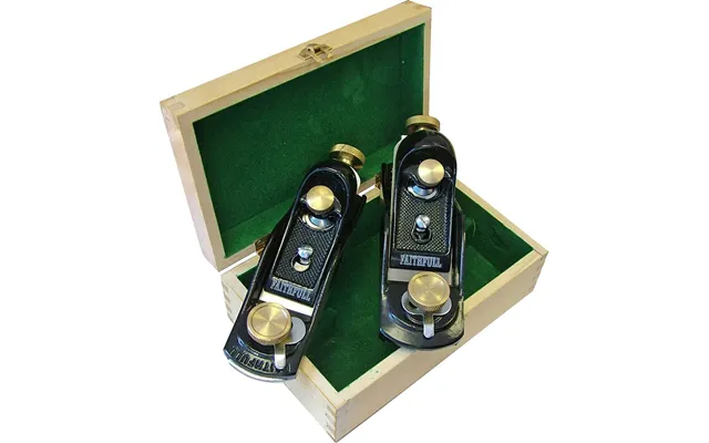 Faithfull 2 Piece Block Plane Set In Wooden Box