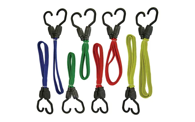 Faithfull 8 Piece Assorted Bungee Cord Elastic Strap Set