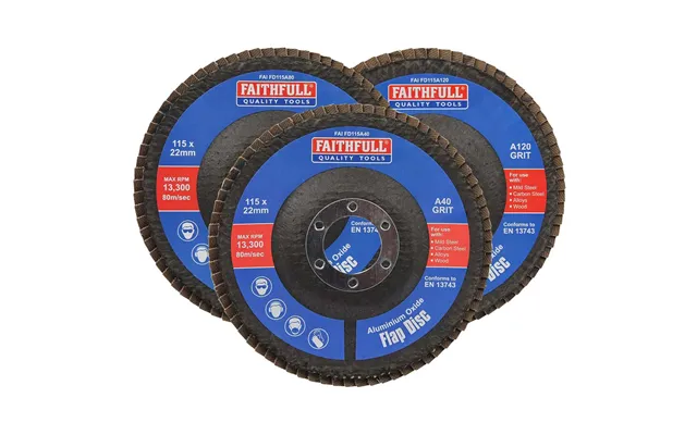 Faithfull Aluminium Oxide Abrasive Flap Disc