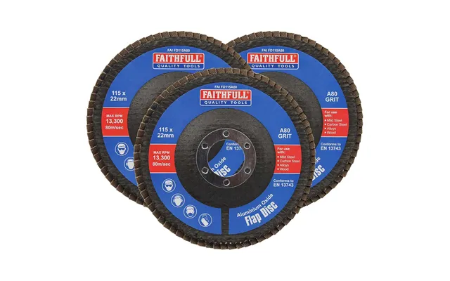 Faithfull Aluminium Oxide Abrasive Flap Disc
