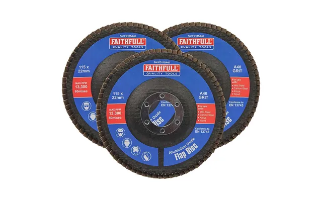 Faithfull Aluminium Oxide Abrasive Flap Disc