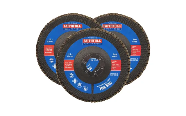 Faithfull Aluminium Oxide Abrasive Flap Disc