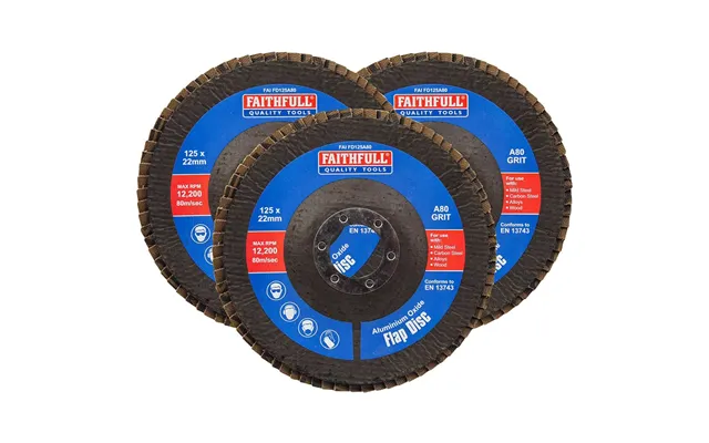 Faithfull Aluminium Oxide Abrasive Flap Disc
