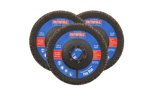 Faithfull Aluminium Oxide Abrasive Flap Disc