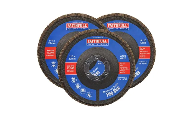 Faithfull Aluminium Oxide Abrasive Flap Disc
