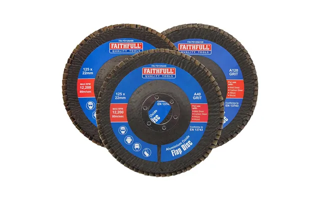Faithfull Aluminium Oxide Abrasive Flap Disc