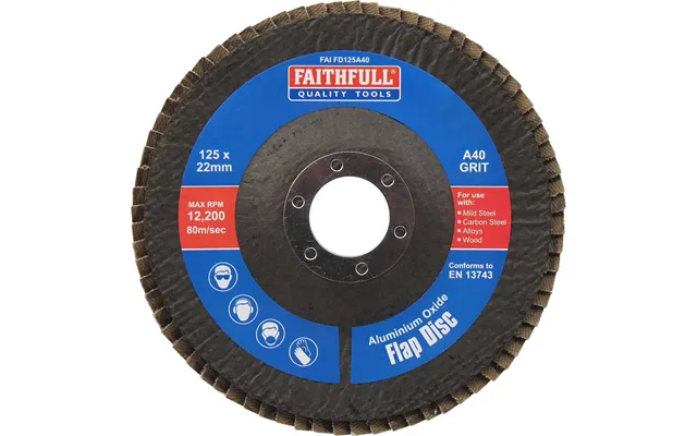 Faithfull Aluminium Oxide Abrasive Flap Disc