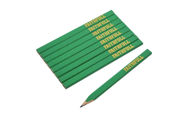 Faithfull Fsc Certified Carpenters Pencils Green