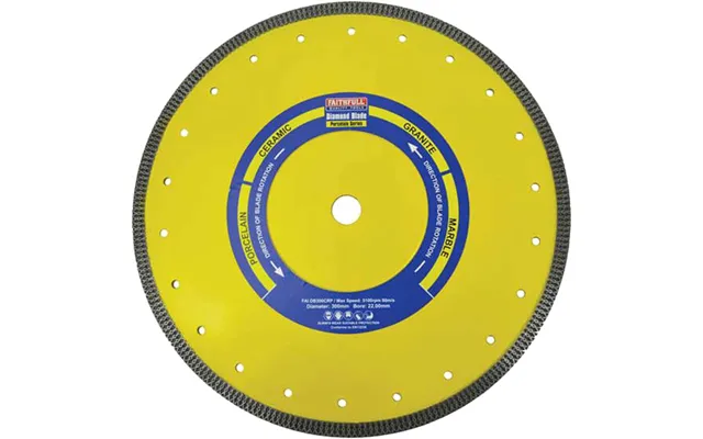 Faithfull Porcelain Tile Diamond Cutting Disc