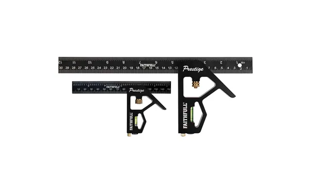 Faithfull Prestige 2 Piece Combination Square Set