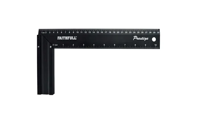 Faithfull Prestige Try Square Black Aluminium