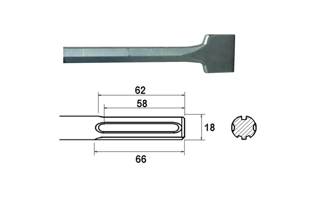 Faithfull Sds Max Straight Scaling Chisel