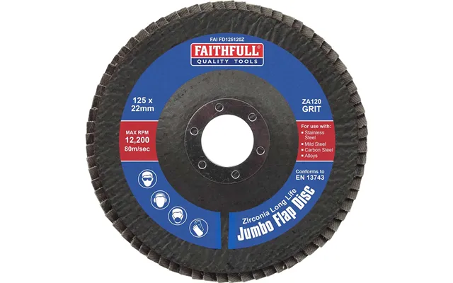Faithfull Zirconia Abrasive Jumbo Flap Disc