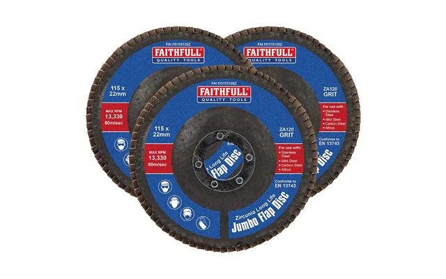 Faithfull Zirconia Abrasive Jumbo Flap Disc