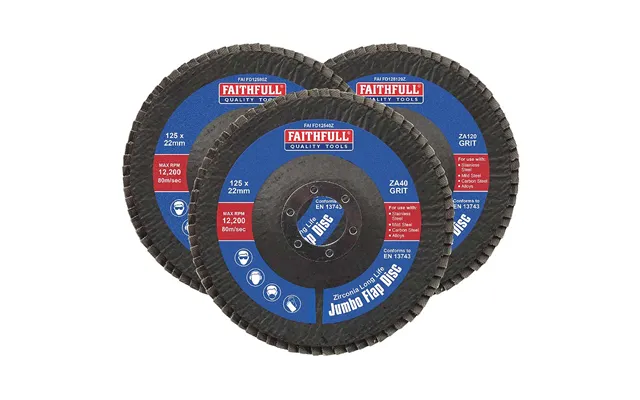 Faithfull Zirconia Abrasive Jumbo Flap Disc
