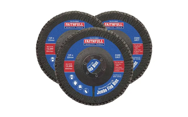 Faithfull Zirconia Abrasive Jumbo Flap Disc