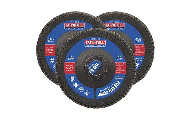 Faithfull Zirconia Abrasive Jumbo Flap Disc
