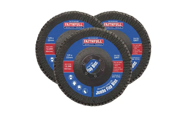 Faithfull Zirconia Abrasive Jumbo Flap Disc
