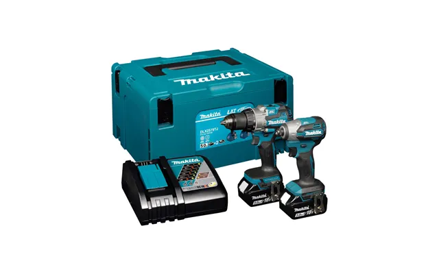 Makita Dlx2579tj 18v Lxt Cordless Brushless Combi Drill And Impact Driver Kit