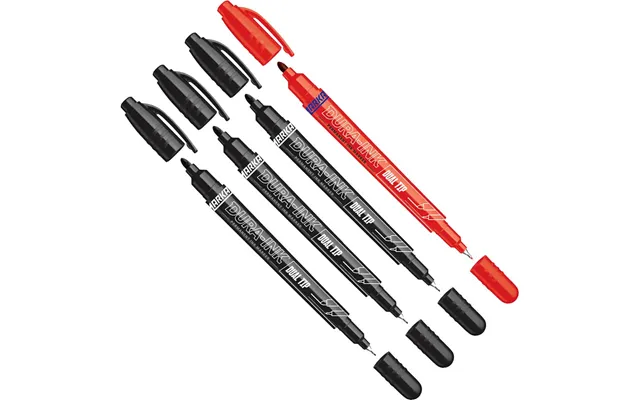 Markal 4 Pack Dura-ink Dual Tip Permanent Markers