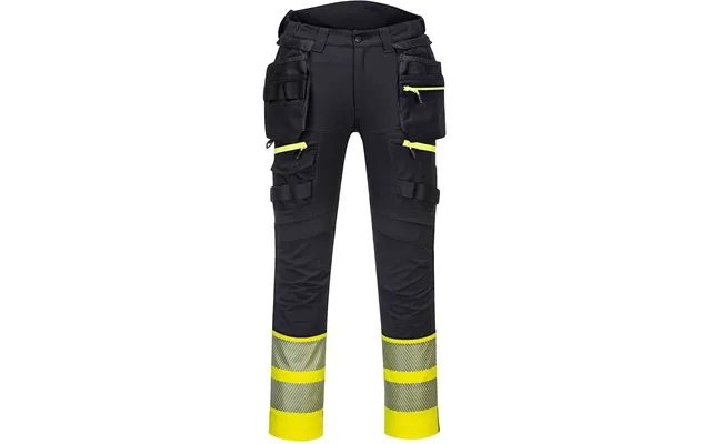 Portwest Dx4 Hi Vis Detachable Holster Pocket Class 1 Trousers