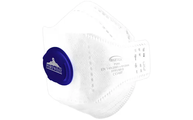 Portwest Eagle Ffp2 Valved Dolomite Fold Flat Dust Masks
