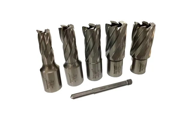 Rotabroach 5 Piece Raptor Mag Drill Hole Cutter Set And Pilot