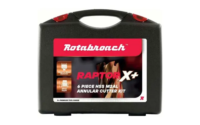 Rotabroach 6 Piece Raptor X Plus Mag Drill Hole Cutter Set