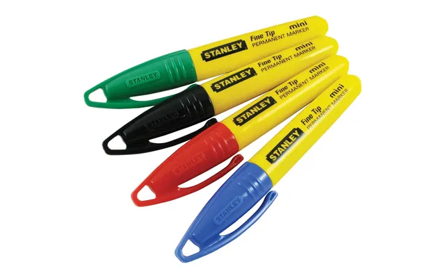Stanley 4 Piece Mini Fine Tip Marker Pen Set