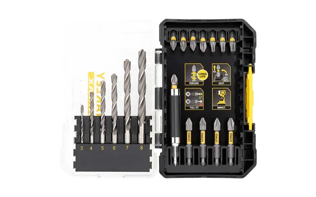 Stanley Fatmax Multi-stack Case 19 Piece Hss And Impact Bit Set