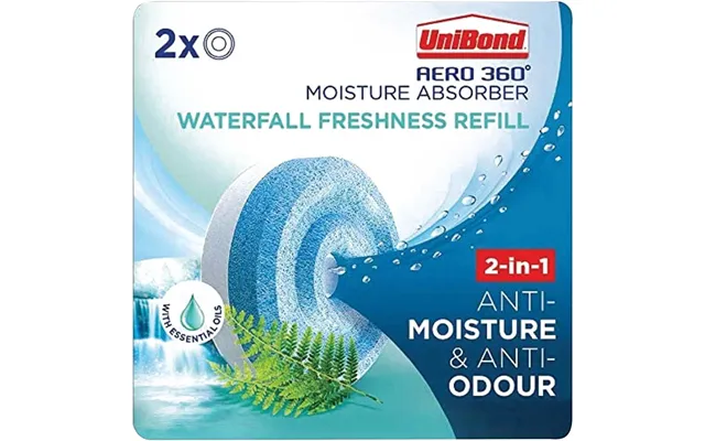 Unibond Aero 360 Passive Dehumidifier Waterfall Freshness Refills