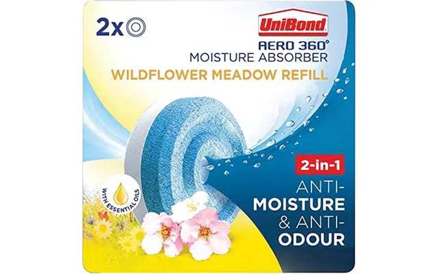 Unibond Aero 360 Passive Dehumidifier Wildflower Meadow Refills