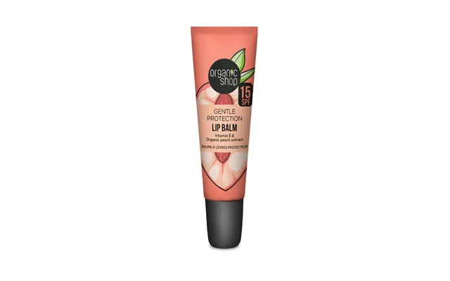Organic Shop Gentle Protection Lip Balm. Spf 15. Vitamin E & Peach Extract - 10 Ml product image