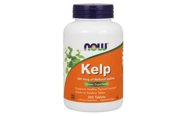 Kelp 200 Tablets To Support Healthy Thyroid Function - Now