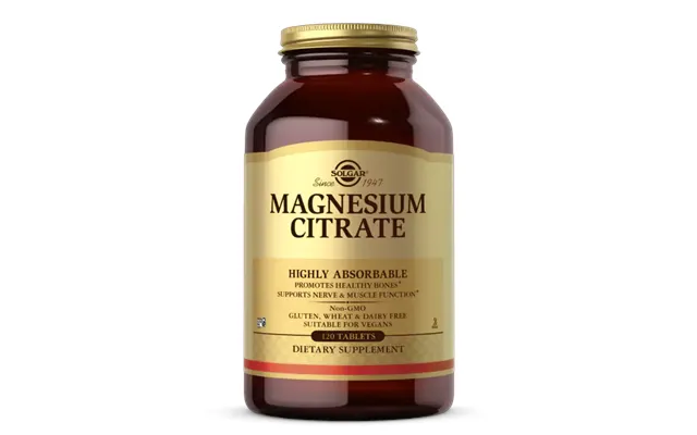 Magnesium Citrate 120 Tablets To Support Healthy Bones And Muscles - Solgar