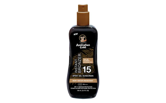 Australian Gold Spf 15 Spray Gel With Bronzer - Sunscreen 100 Ml