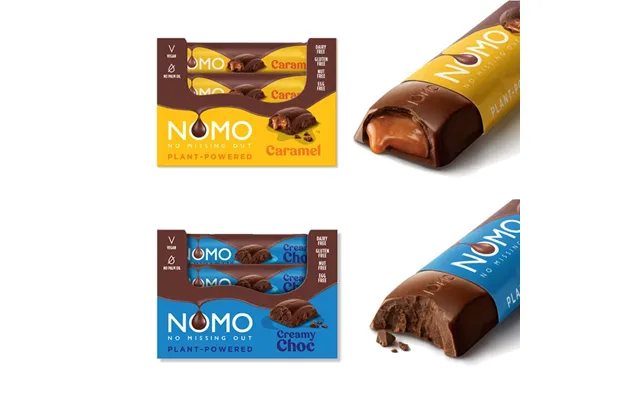 Nomo Caramel Creamy Chocolate Bars Bundle