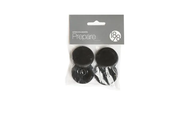 1898 Prepare Floor Protectors Black - 37mm Plastic Felt Tube Rivet