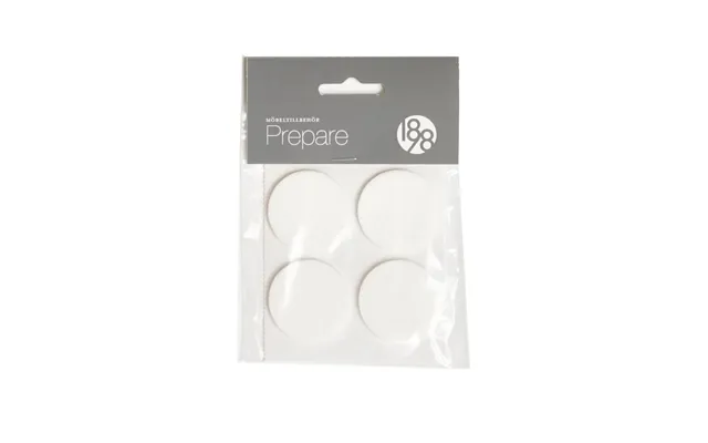 1898 Prepare Furniture Floor Protectors White - Self-adhesive Felt