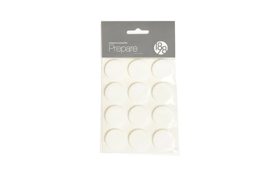 1898 Prepare Furniture Floor Protectors White - Self-adhesive Felt