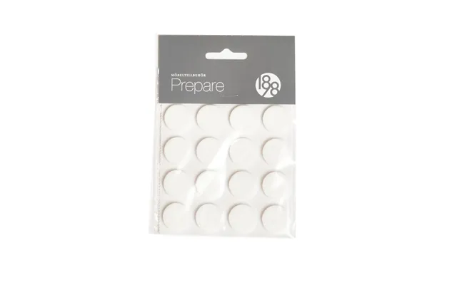 1898 Prepare Furniture Floor Protectors White - Self-adhesive Felt